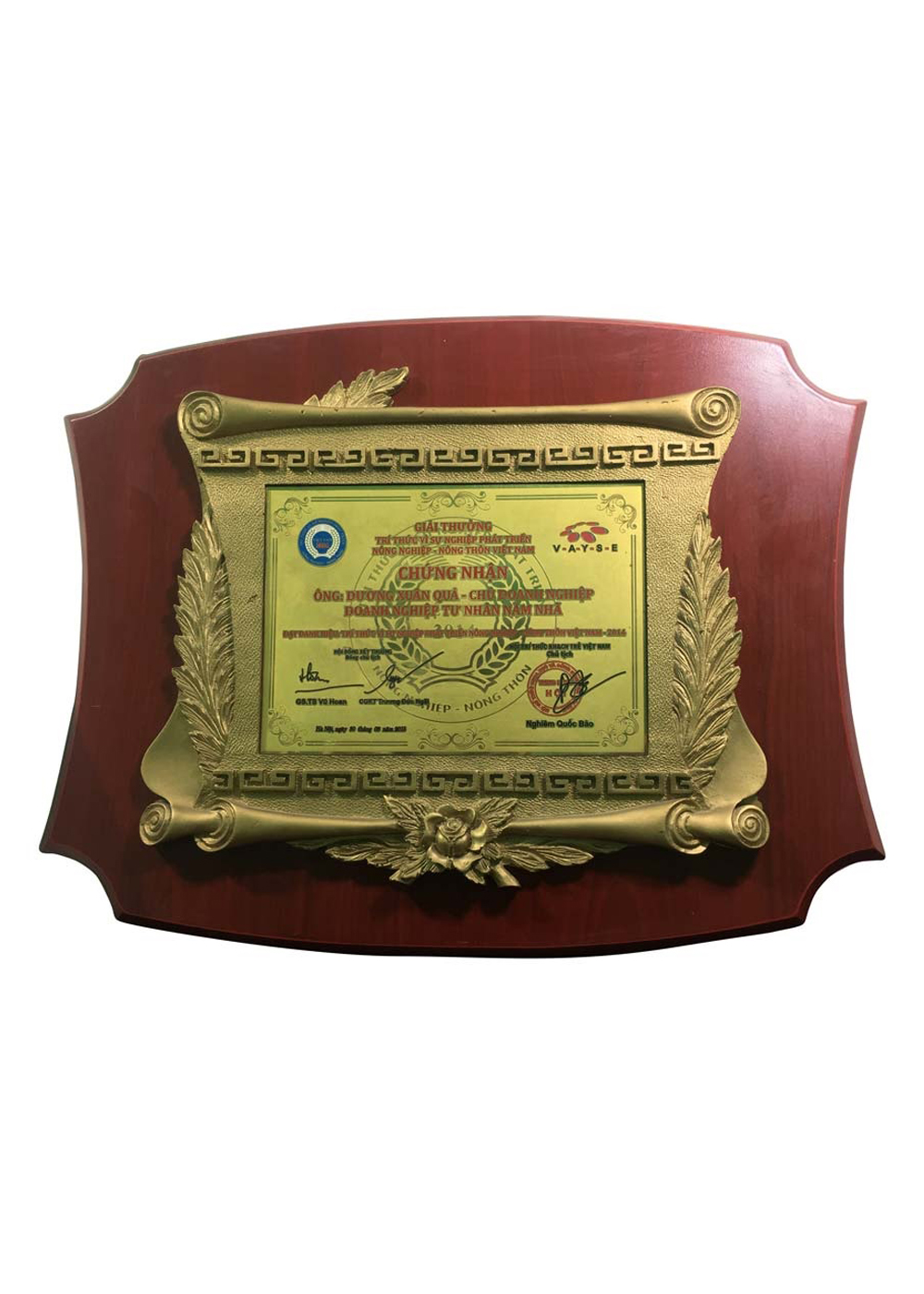 Giải thưởng tri thức vì sự nghiệp phát triển nông thôn - nông nghiệp Việt Nam